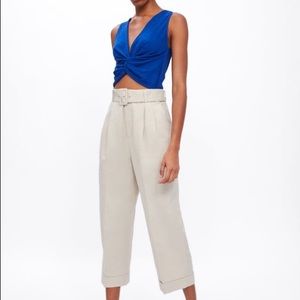 Zara twist front crop top